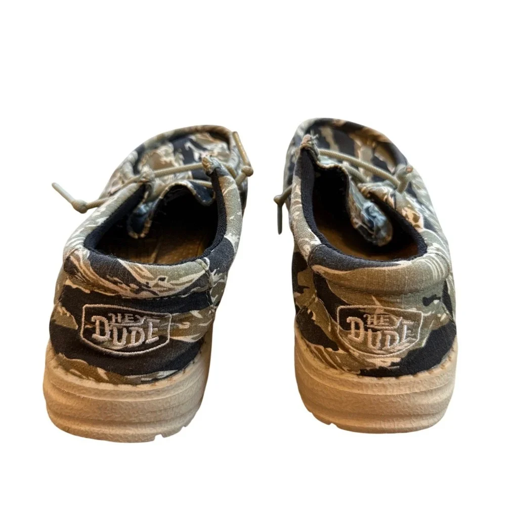 Hey Dude Wally Camo Tiger Stripe Slip On Loafers Kid's K11